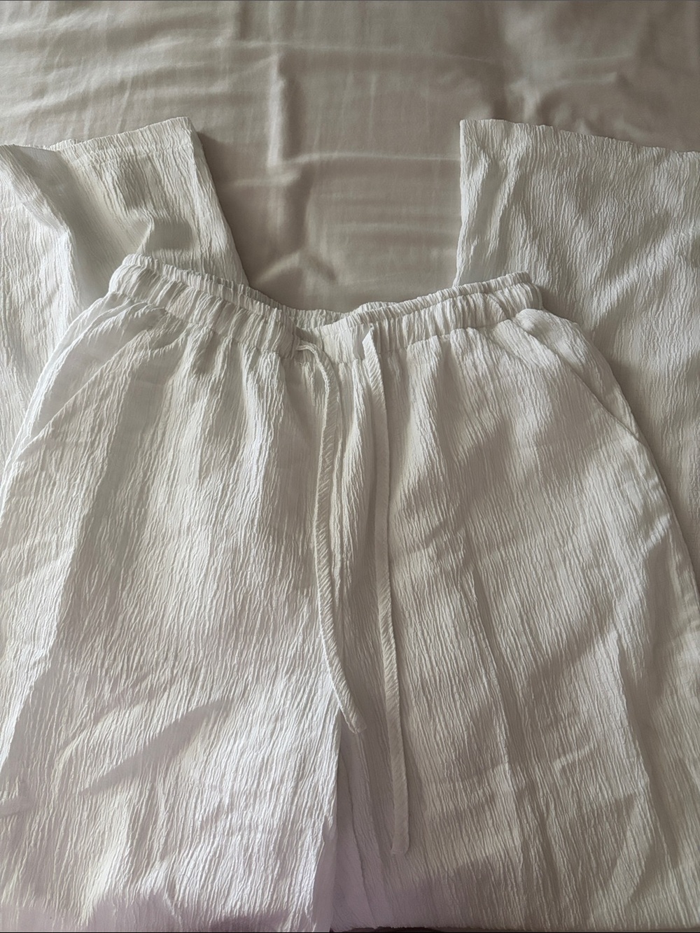 White Linen Pants XS